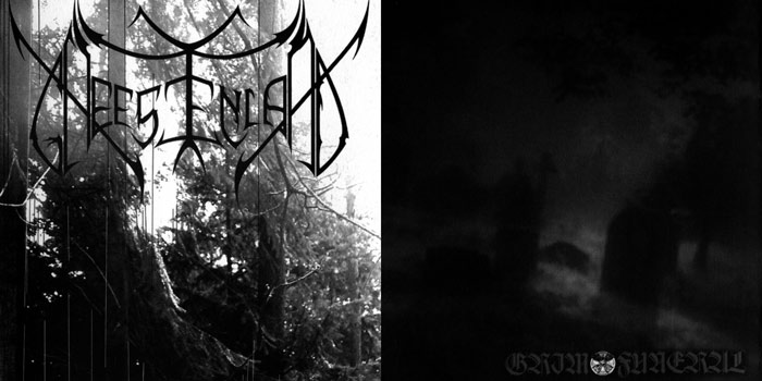 GRIM FUNERAL / GHEESTENLAND - Split CD - CD
